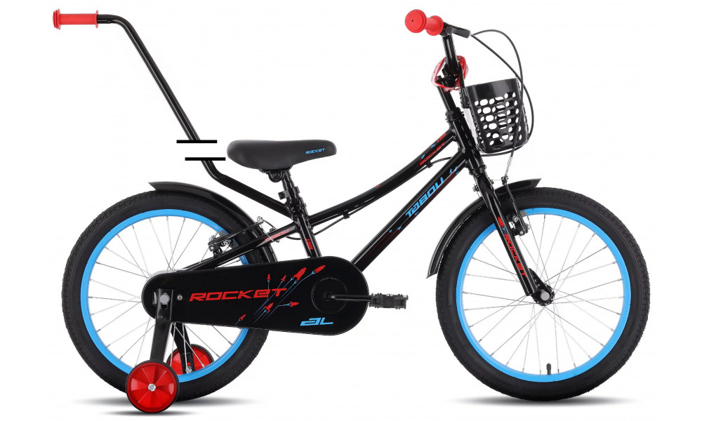 Jalgratas Tabou Rocket AL 14 black-red - 1