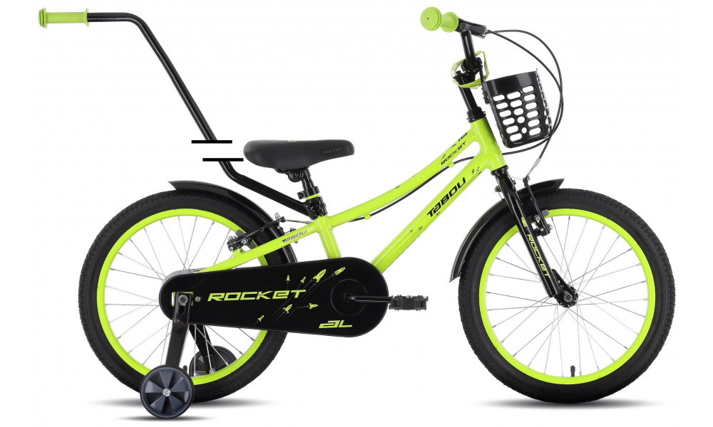 Jalgratas Tabou Rocket AL 14 green-grey - 1
