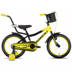 Jalgratas Tabou Rocket Alu 16 black-yellow