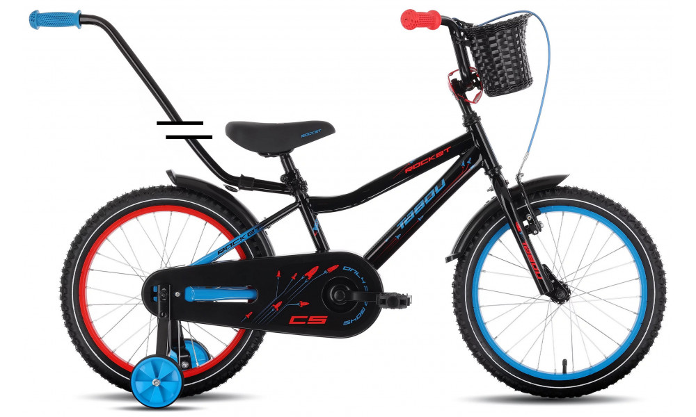 Jalgratas Tabou Rocket CS 16 black-blue - 1