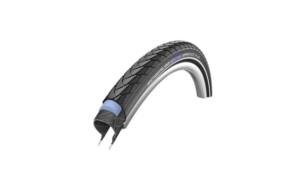 Väliskumm 28" Schwalbe Marathon Plus HS 348, Perf Wired 25-622 / 700x25C Black-Reflex - 1