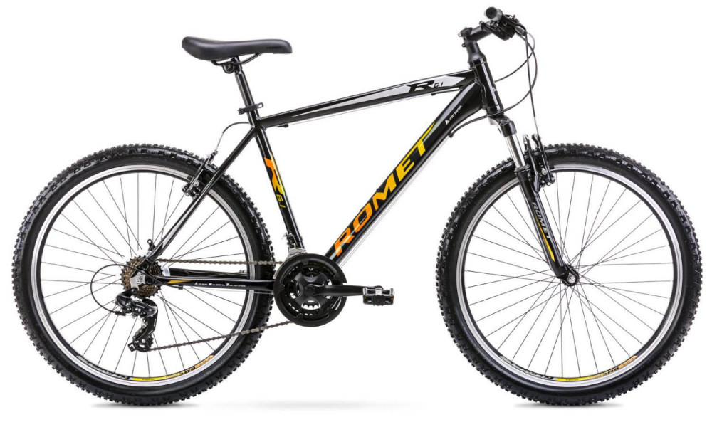 Jalgratas Romet Rambler R6.1 26" 2022 black-yellow - 1