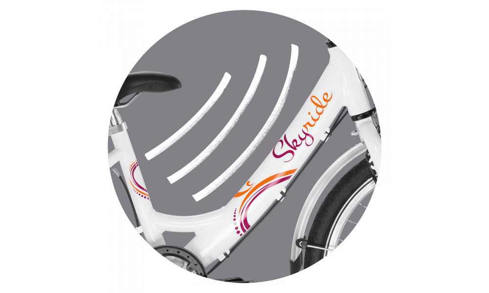 Jalgratas PUKY Skyride 20-6 Alu white - 2