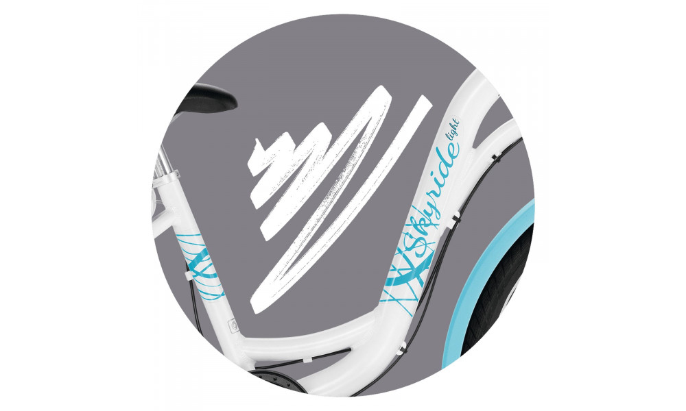Jalgratas PUKY Skyride 24-8 Alu Light white - 2