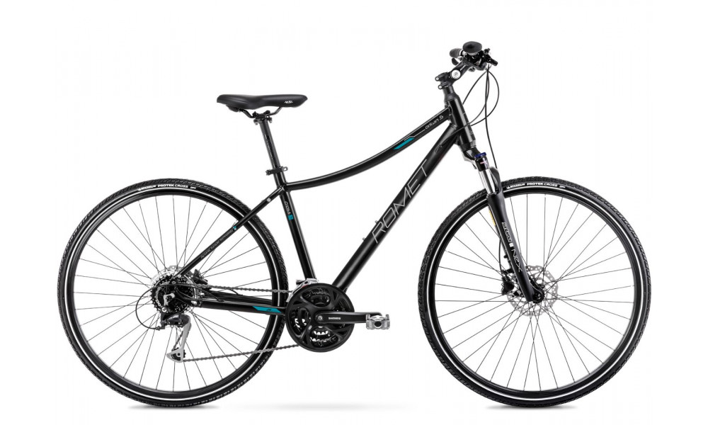 Jalgratas Romet Orkan 5 D 28" 2022 black-turquoise 