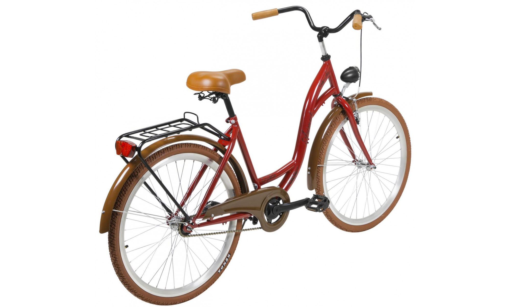 Jalgratas AZIMUT City Lux 26" 2025 bordo-brown - 1