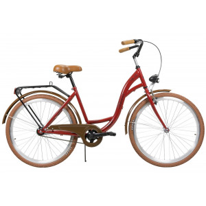 Jalgratas AZIMUT City Lux 26" 2023 bordo-brown