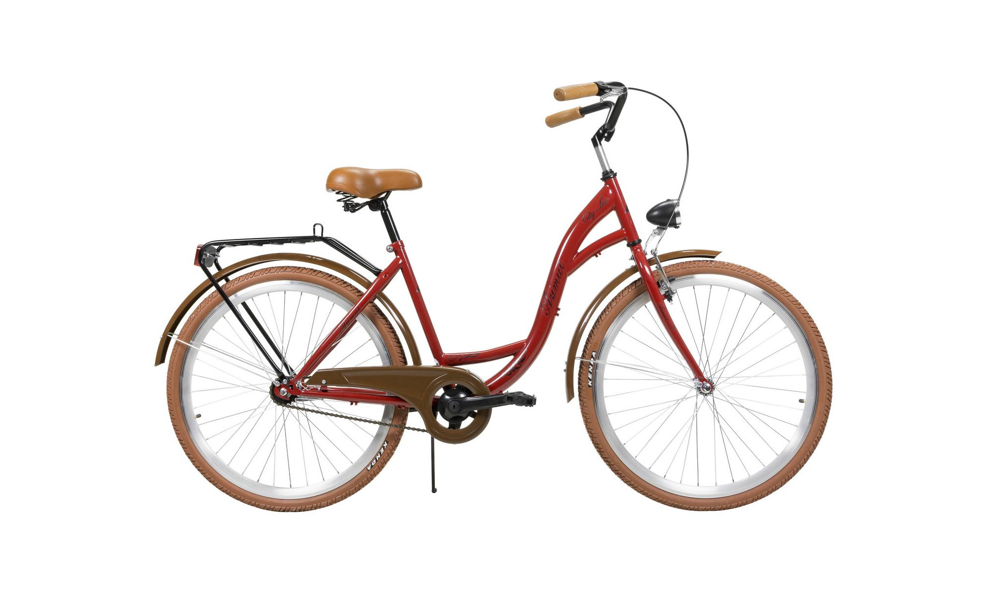 Jalgratas AZIMUT City Lux 26" 2025 bordo-brown - 2