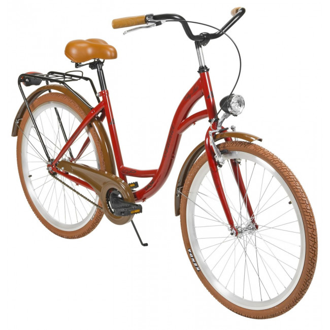 Jalgratas AZIMUT City Lux 26" 2025 bordo-brown