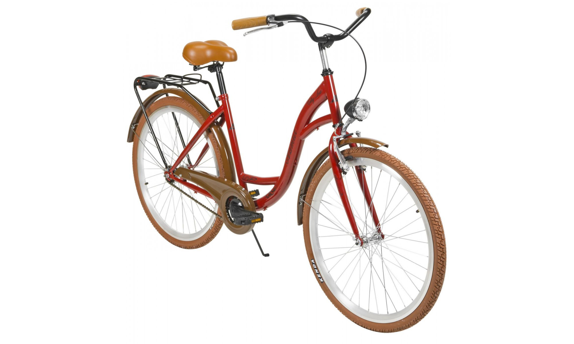 Jalgratas AZIMUT City Lux 26" 2025 bordo-brown - 9