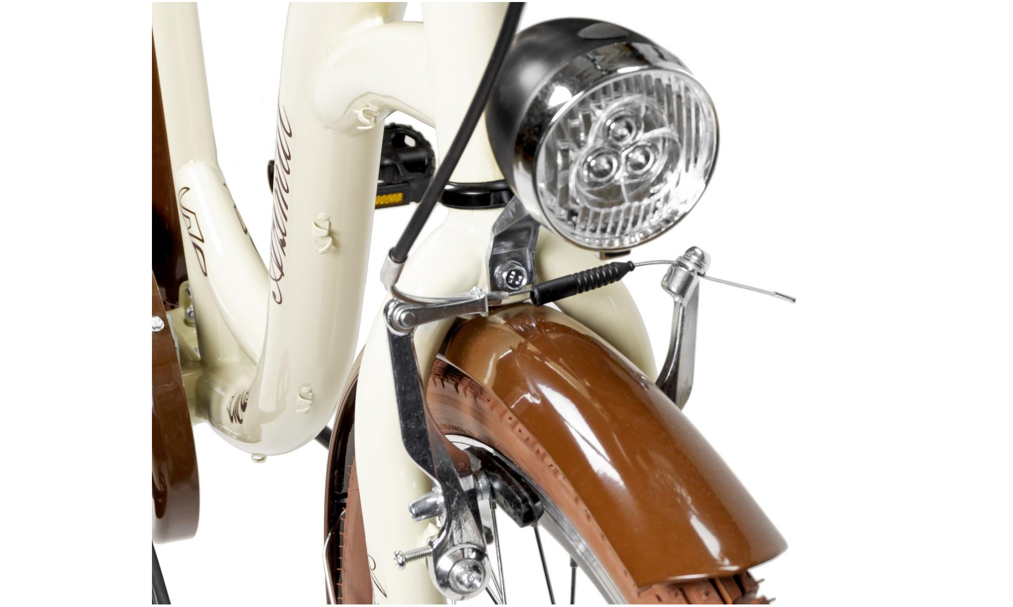 Jalgratas AZIMUT City Lux 26" 2025 cream-brown - 6