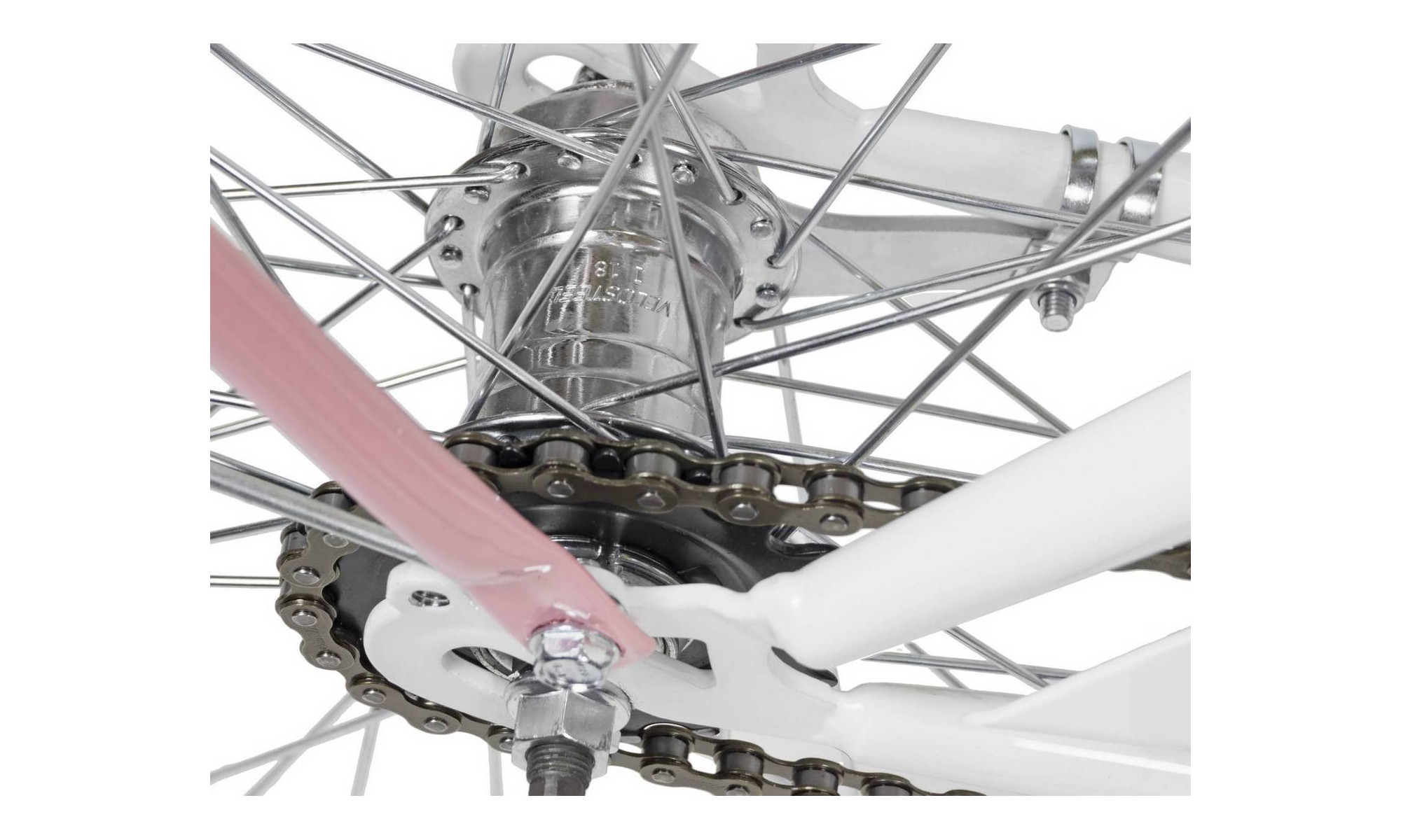 Jalgratas AZIMUT City Lux 26" 2025 white-pink - 2