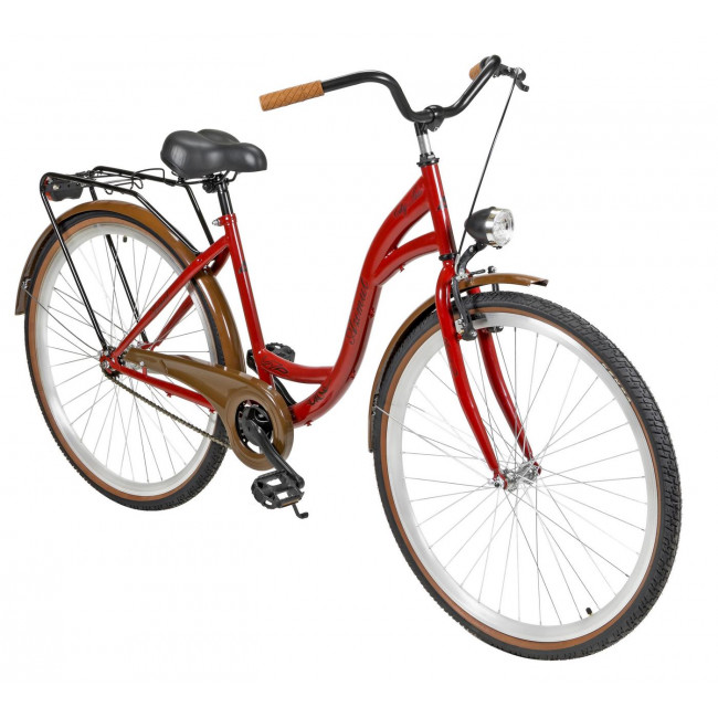 Jalgratas AZIMUT City Lux 28" 2023 bordo-brown