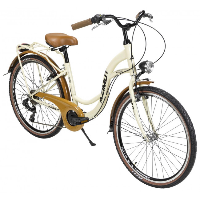 Jalgratas AZIMUT Vintage TX-6 26" 2023 cream-brown