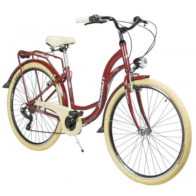 Jalgratas AZIMUT Vintage TX-6 28" 2023 burgund-cream