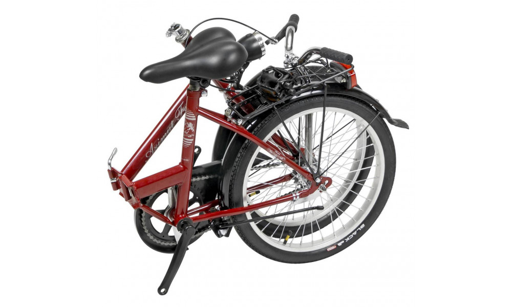 Jalgratas AZIMUT Fold 20" 2025 burgund - 1