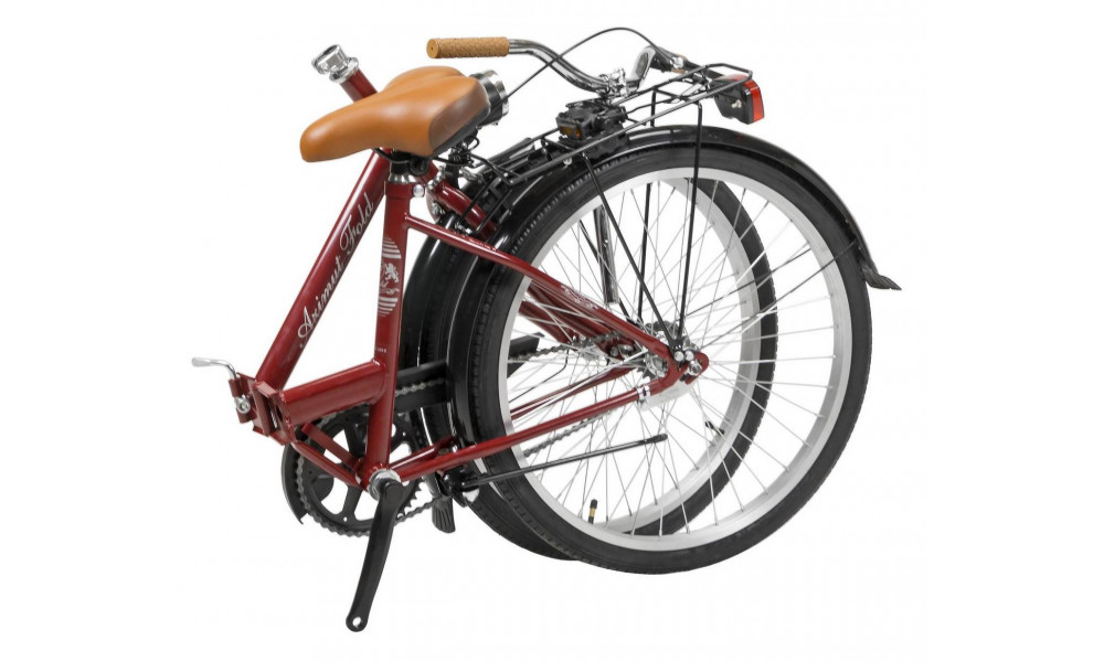 Jalgratas AZIMUT Fold 24" 2025 burgund - 1