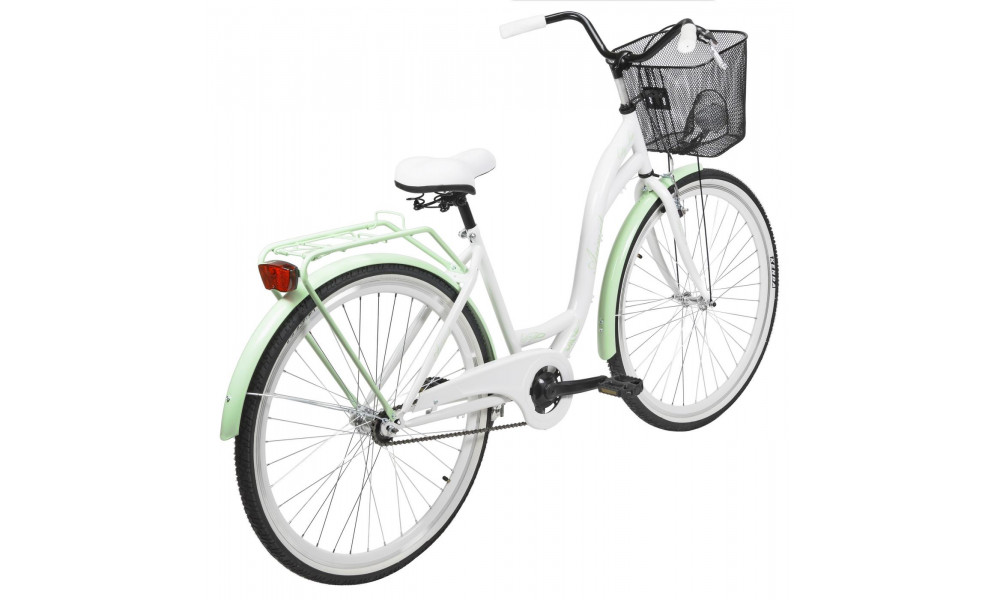 Jalgratas AZIMUT City Lux 28" 2023 with basket white-mint - 3