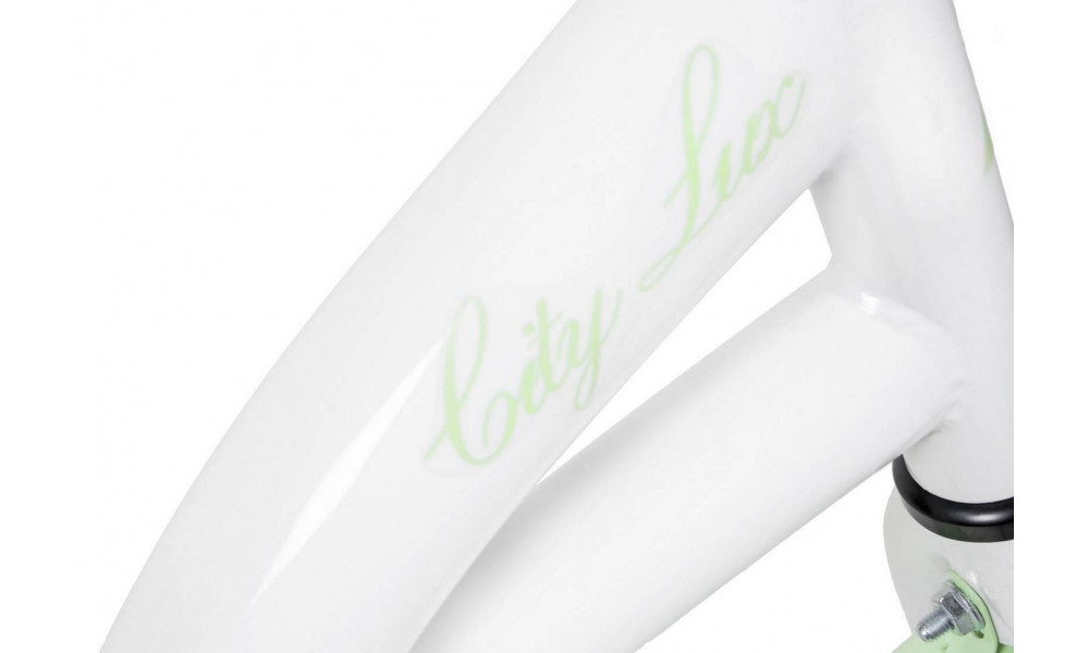 Jalgratas AZIMUT City Lux 28" 2025 with basket white-mint - 7