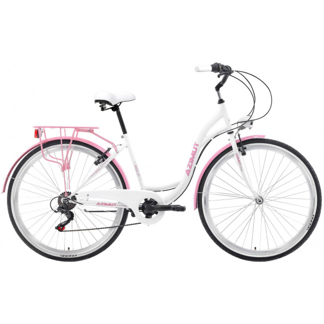 Jalgratas AZIMUT Vintage S7 28" 2021 white-pink