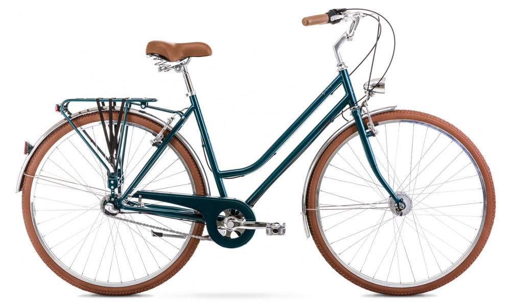 Jalgratas Romet Vintage Classic D 28" Alu 2022 dark turquoise 