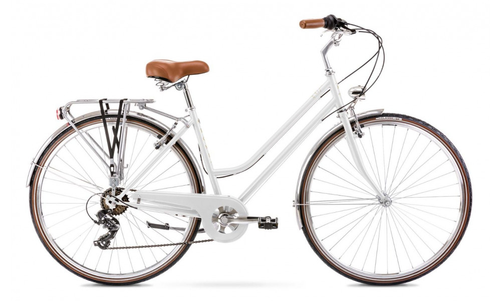 Jalgratas Romet Vintage Eco D 28" Alu 2022 white - 1