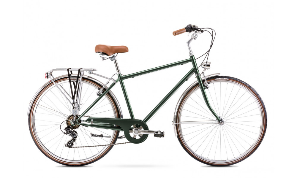 Jalgratas Romet Vintage Eco M 28" Alu 2022 dark green - 1