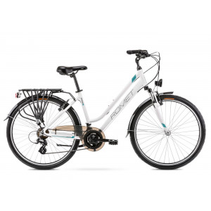 Jalgratas Romet Gazela 26 1 2022 white-turquoise