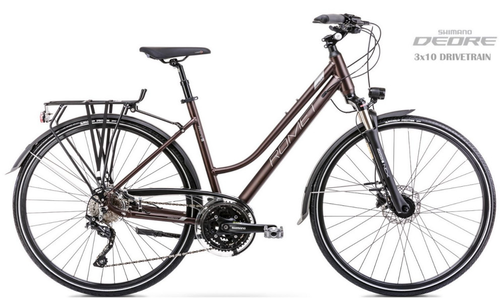 Jalgratas Romet Gazela 9 28" 2022 dark brown 