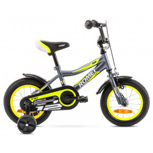 Jalgratas Romet Tom 12" 2020 graphite-yellow