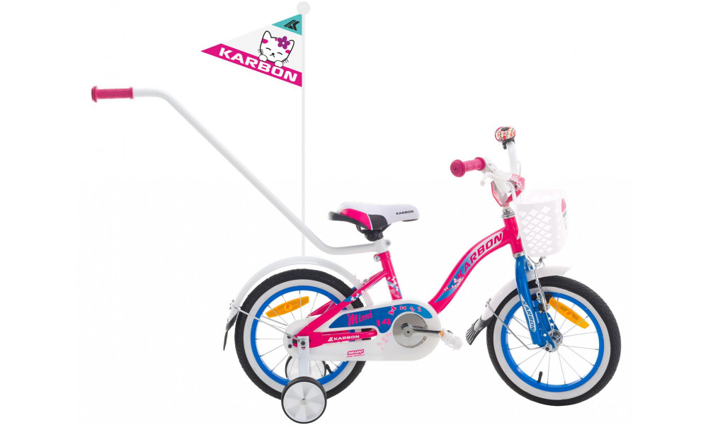 Jalgratas Karbon Mimi 14 pink-blue 