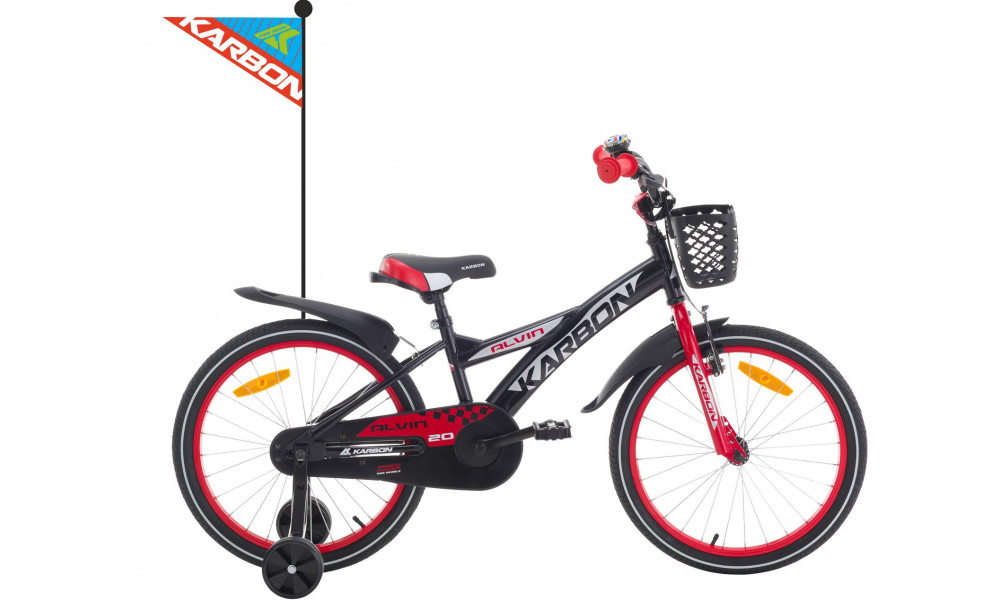 Jalgratas Karbon Alvin 20 black-red 