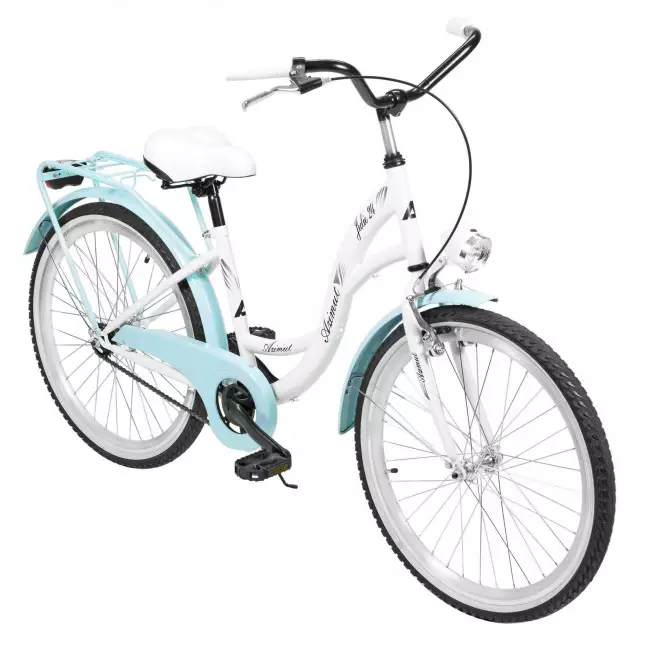 Jalgratas AZIMUT Julie 24" 2023 white-turquoise