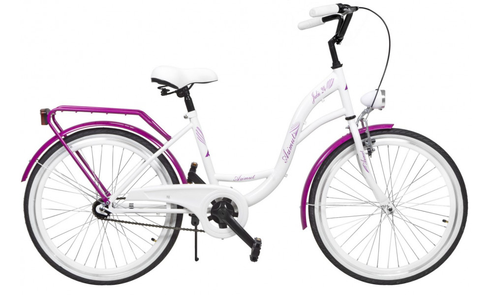 Jalgratas AZIMUT Julie 24" 2023 white-violet - 1