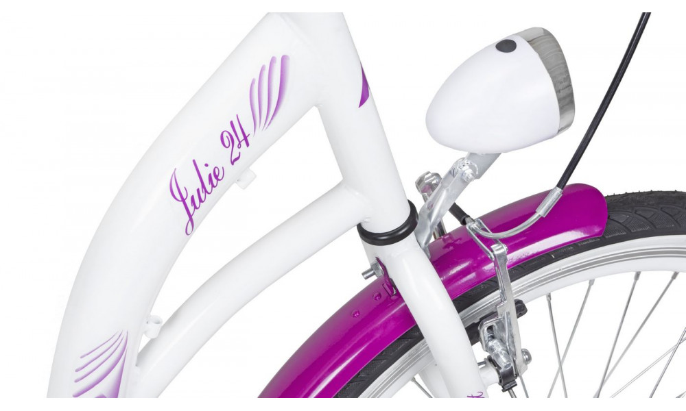 Jalgratas AZIMUT Julie 24" 2023 white-violet - 3