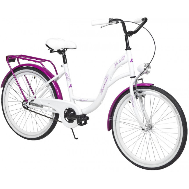 Jalgratas AZIMUT Julie 24" 2023 white-violet