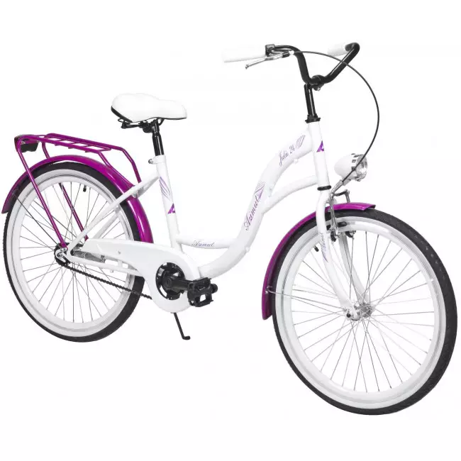 Jalgratas AZIMUT Julie 24" 2023 white-violet