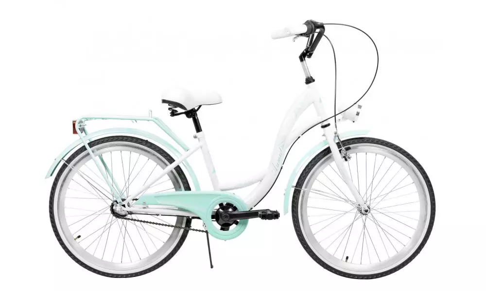 Jalgratas AZIMUT Julie 24" 3-speed 2023 white-turquoise - 2