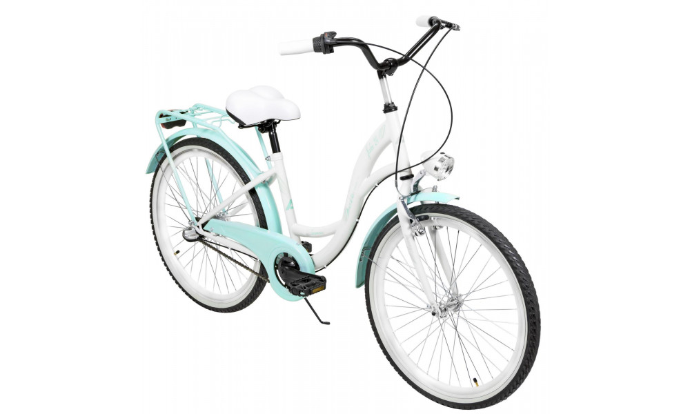 Jalgratas AZIMUT Julie 24" 3-speed 2025 white-turquoise - 3