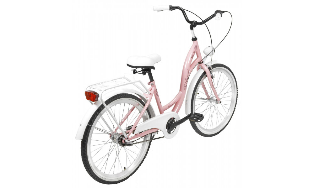 Jalgratas AZIMUT Julie 24" 3-speed 2025 pink-white - 2