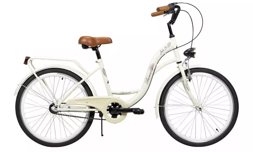 Jalgratas AZIMUT Julie 24" 3-speed 2023 light cream - 1