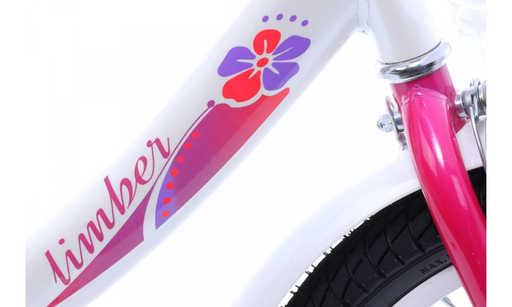 Jalgratas Monteria Limber 16" white-pink - 5