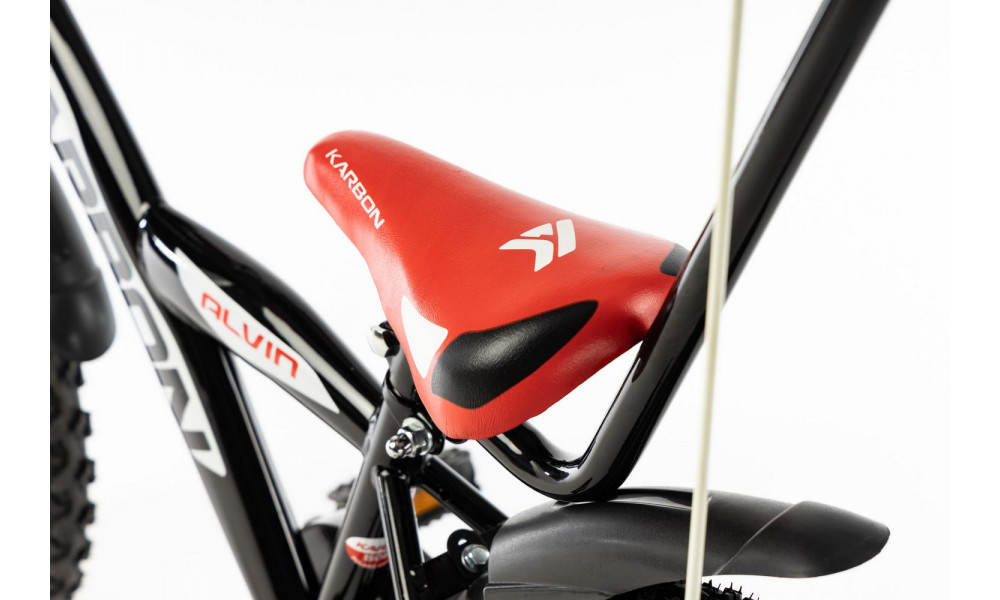 Jalgratas Karbon Alvin 18 black-red - 1
