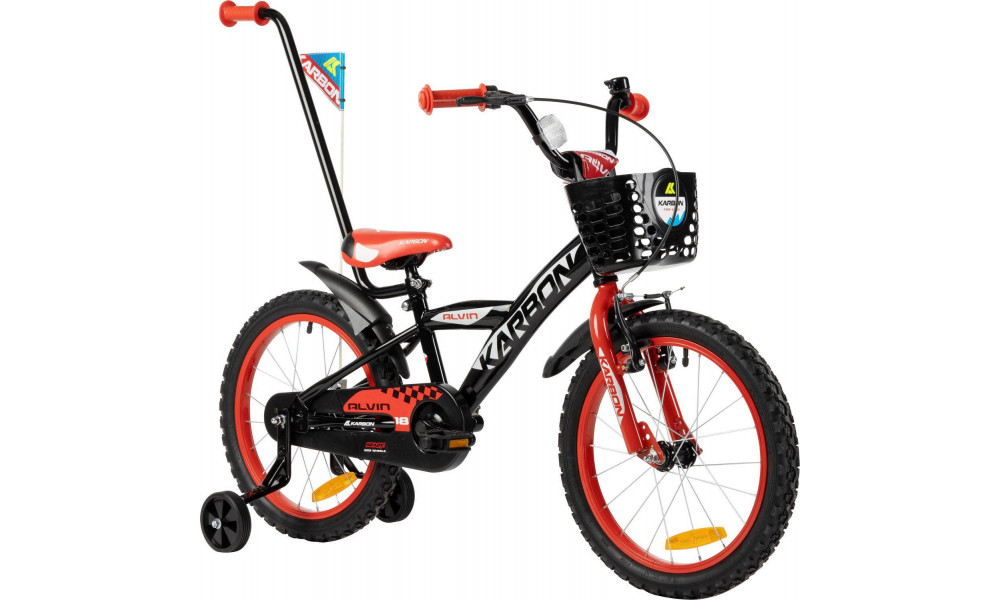 Jalgratas Karbon Alvin 18 black-red - 11