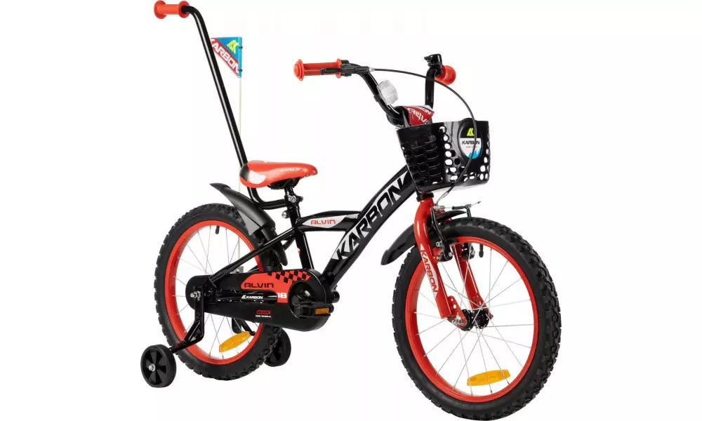 Jalgratas Karbon Alvin 18 black-red - 11