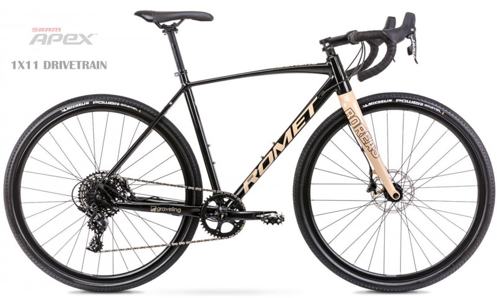 Jalgratas Romet Boreas 2 2021 black-beige 