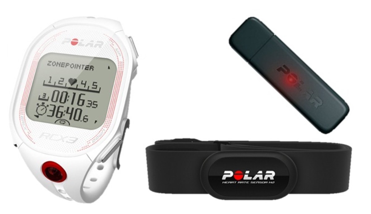 Polar heart rate monitor deals sensor watch RCX3 - black