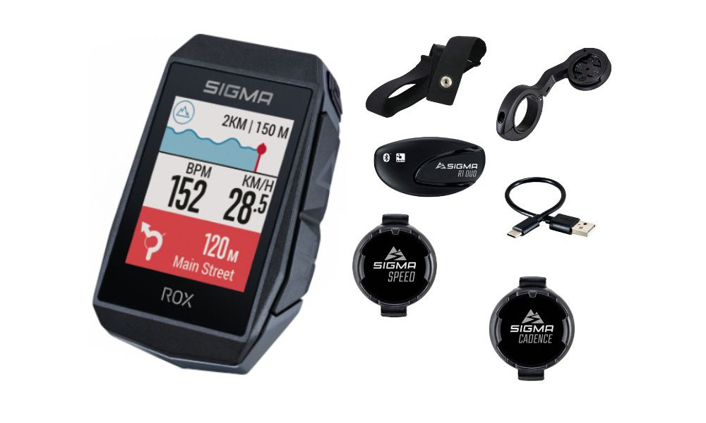 Rattakompuuter SIGMA ROX 11.1 Evo GPS Black Sensor Set - 6