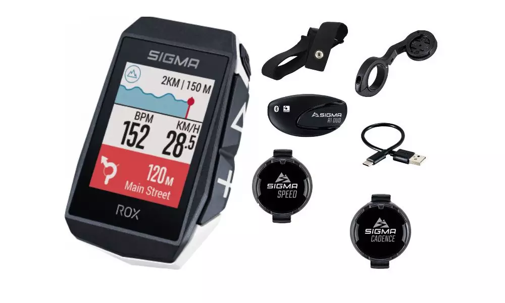 Rattakompuuter SIGMA ROX 11.1 Evo GPS White Sensor Set - 7