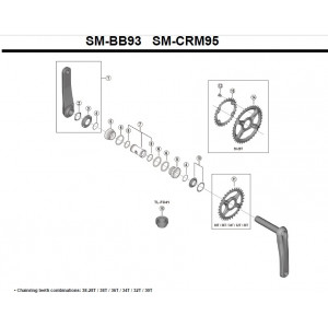Hammasratas Shimano XTR SM-CRM95 34T
